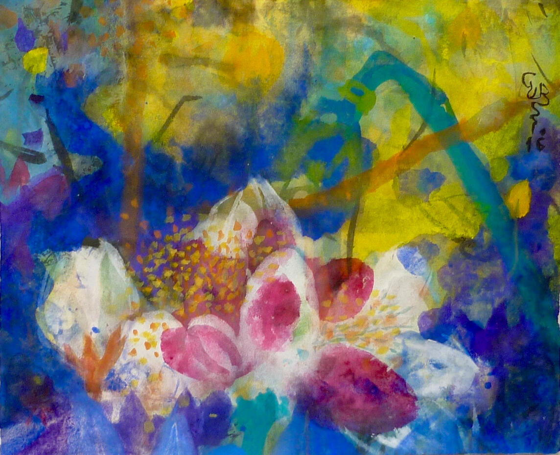 © 2019 Tusche & Gouache auf Reispapier 15x19cm