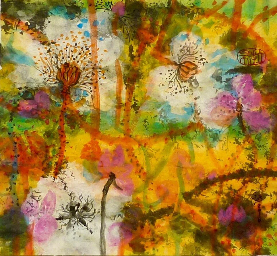 © 2019 Tusche & Gouache auf Reispapier 26x28cm