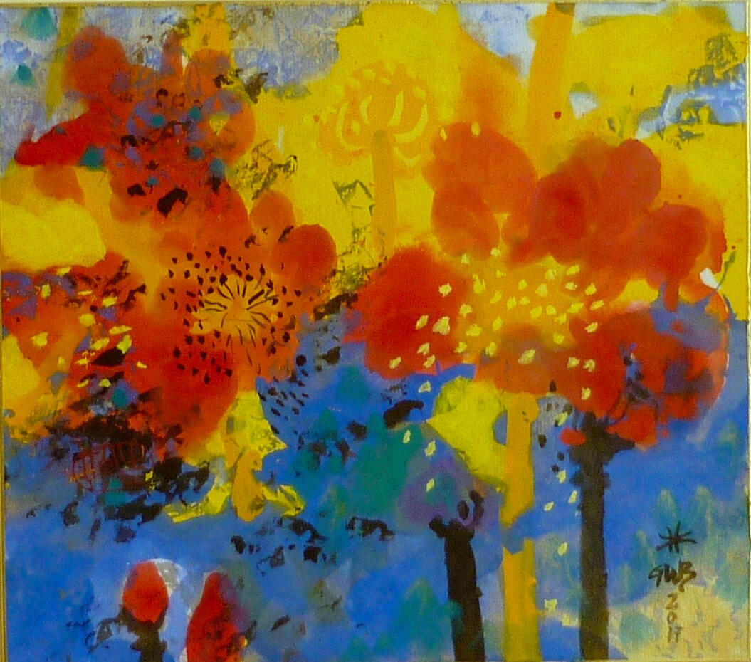 © 2019 Tusche & Gouache auf Reispapier 24x27cm