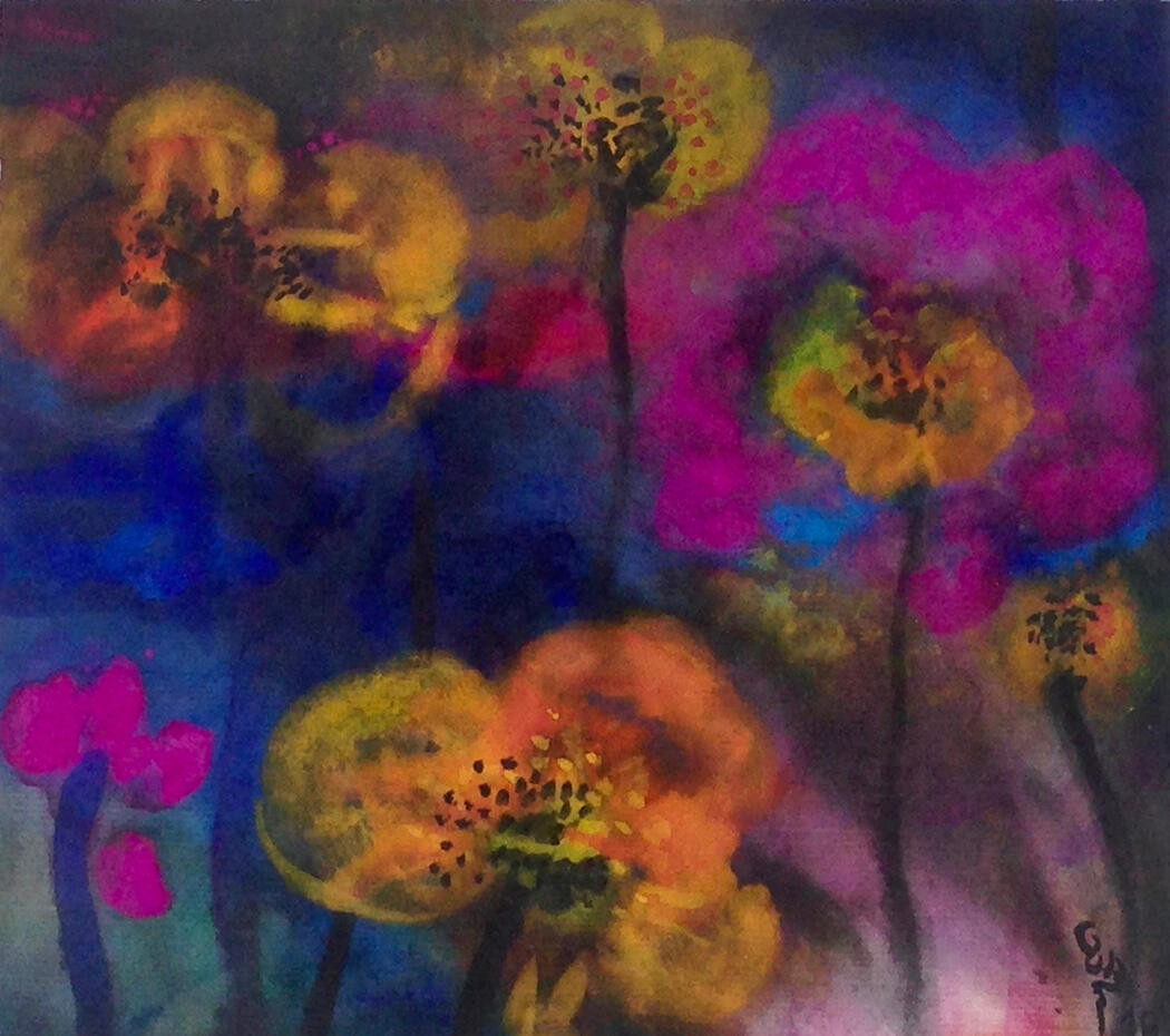 © 2019 Tusche & Gouache auf Reispapier 19x22cm